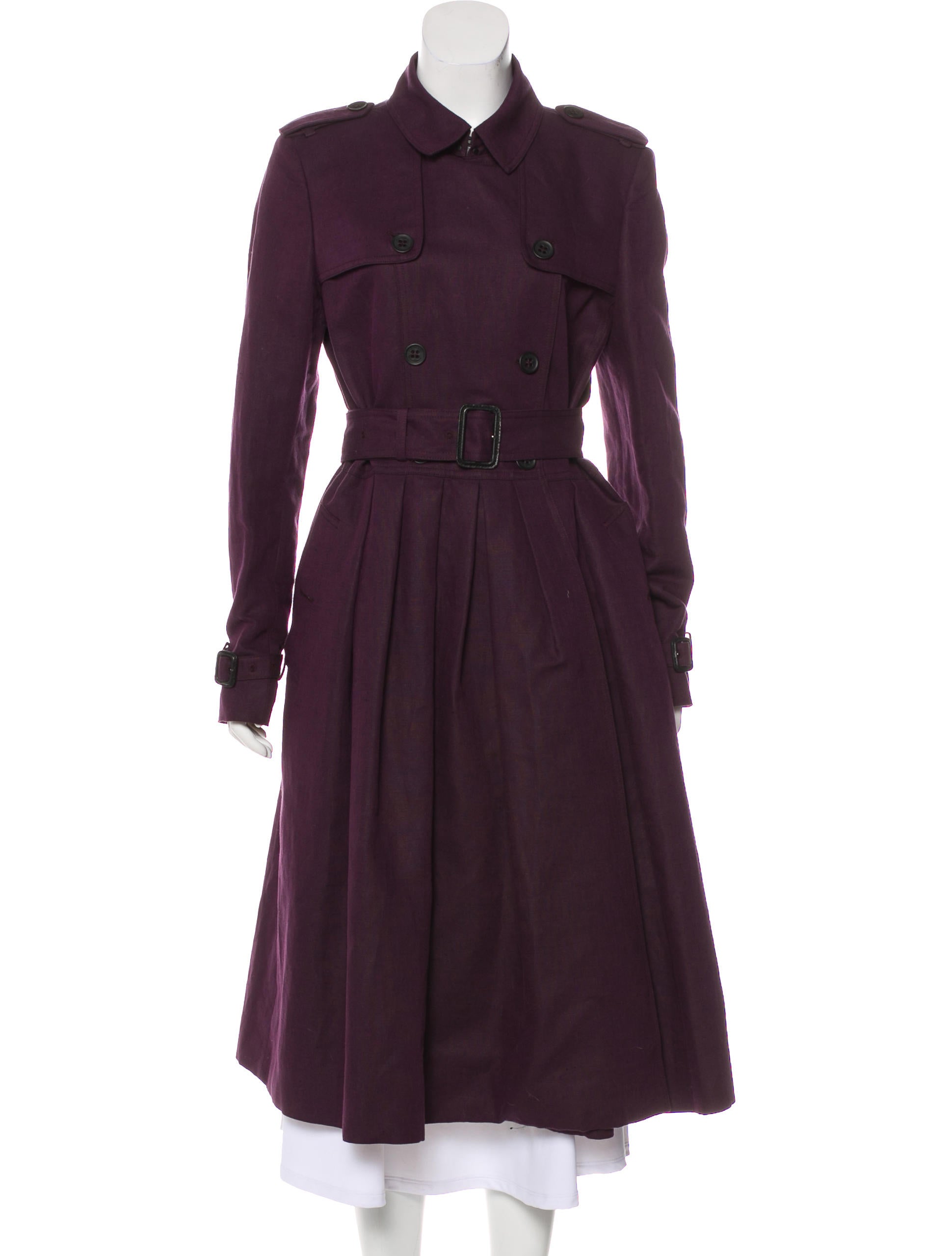 burberry pleated coat