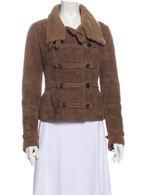 Burberry Prorsum Shearling Jacket Brown