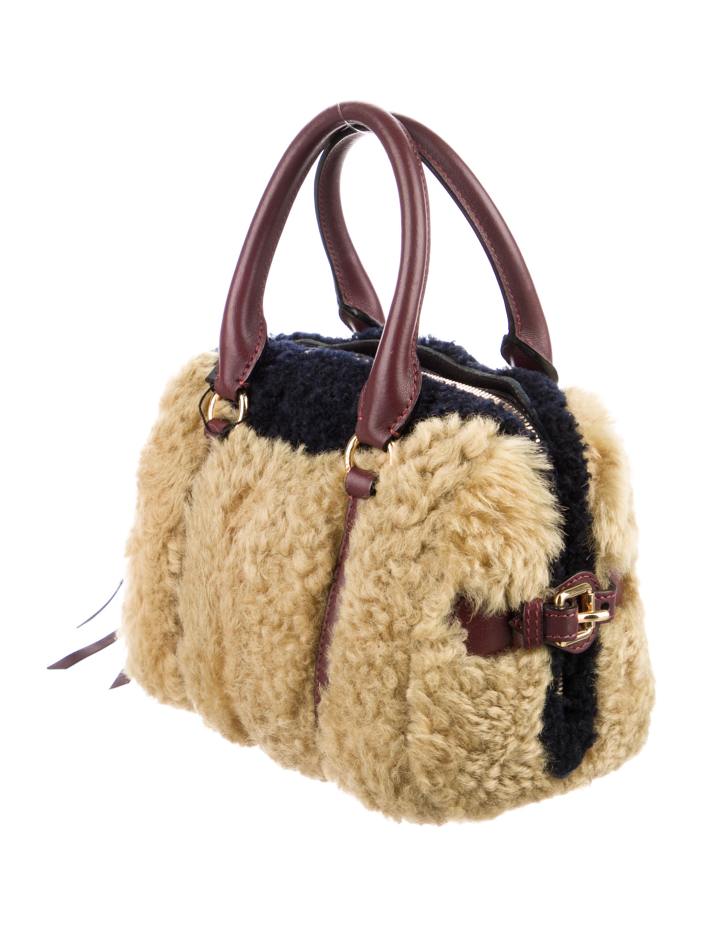 Burberry Prorsum Mini Bee Shearling Handle Bag