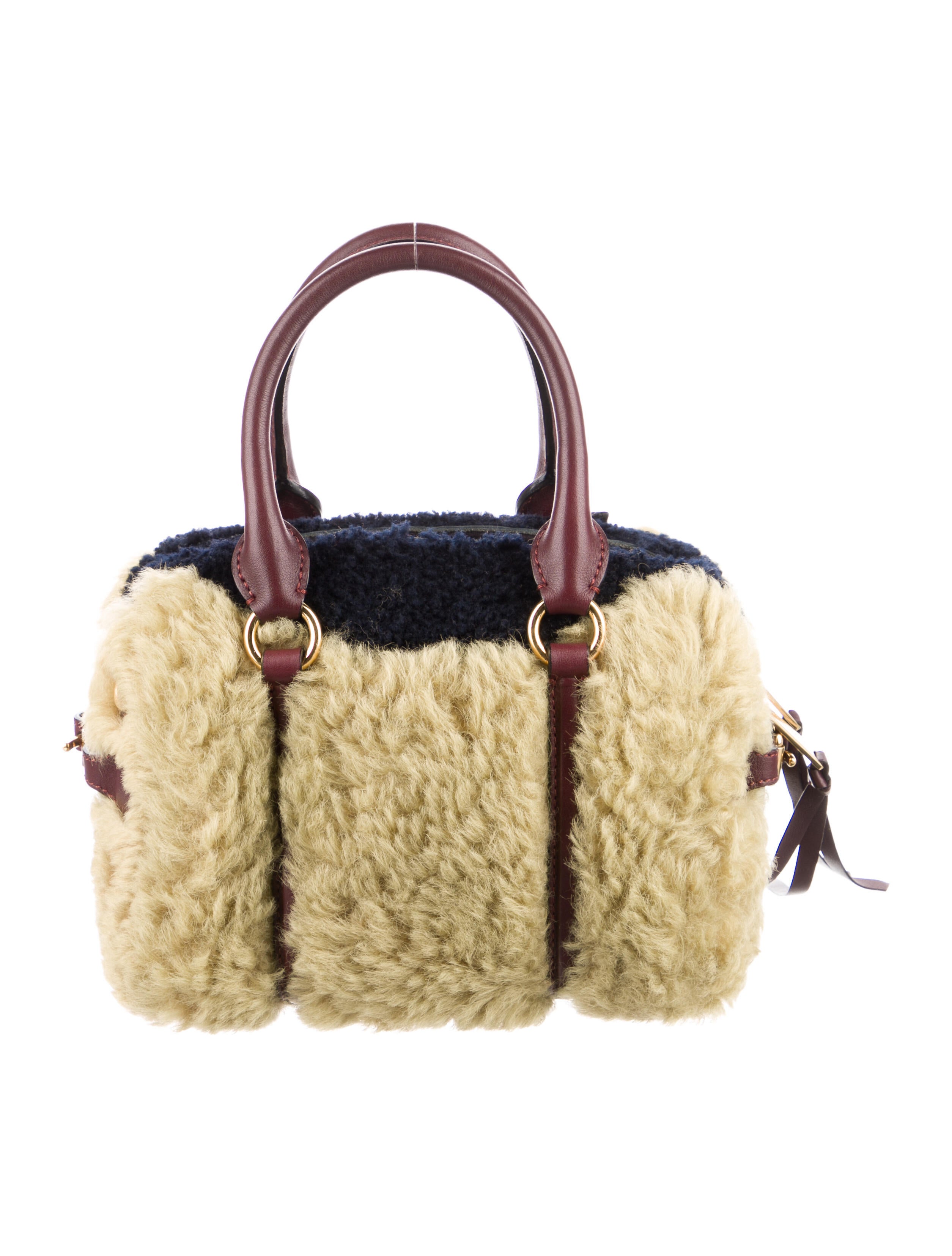 Burberry Prorsum Mini Bee Shearling Handle Bag