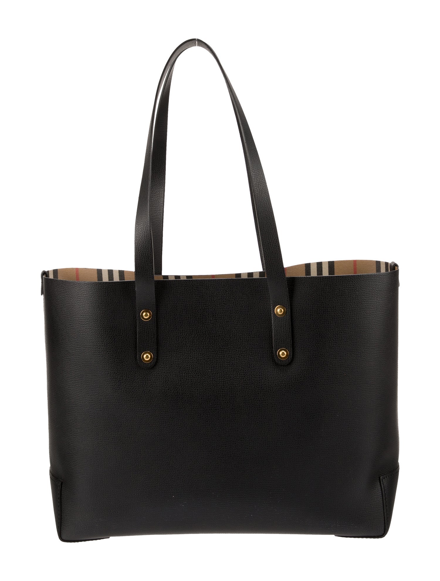 Burberry Prorsum Large Embossed Crest Leather Tote - Black Totes