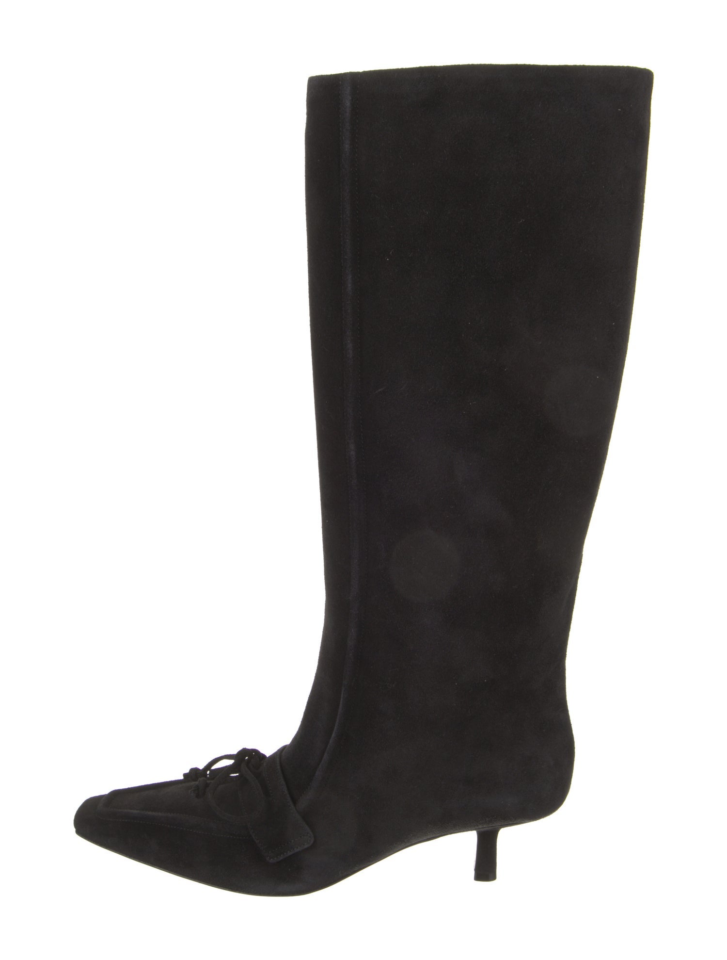 Burberry Prorsum Suede Bow Accents Boots