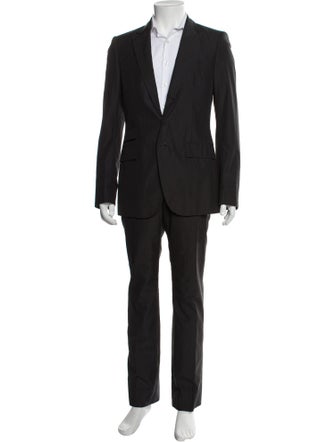 Burberry Prorsum Wool Striped Two-Piece Suit