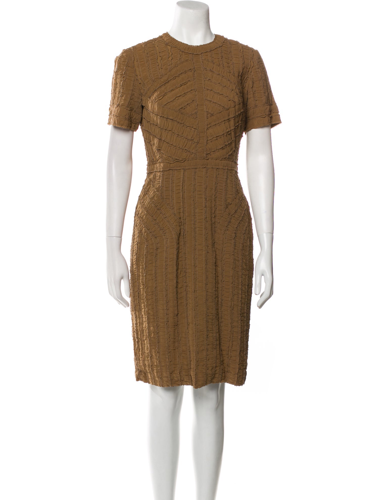 Burberry Prorsum Silk Knee-Length Dress