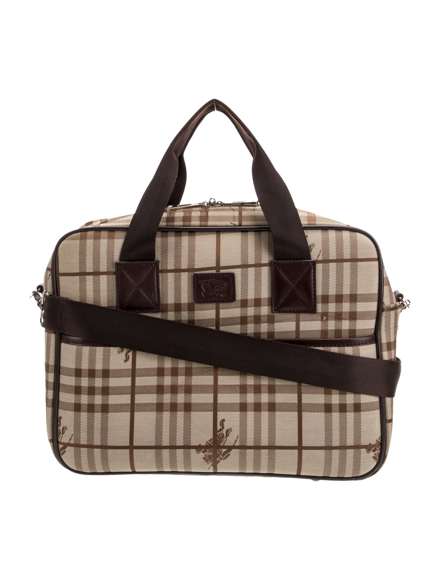 Burberry Prorsum Haymarket Check Weekender Bag