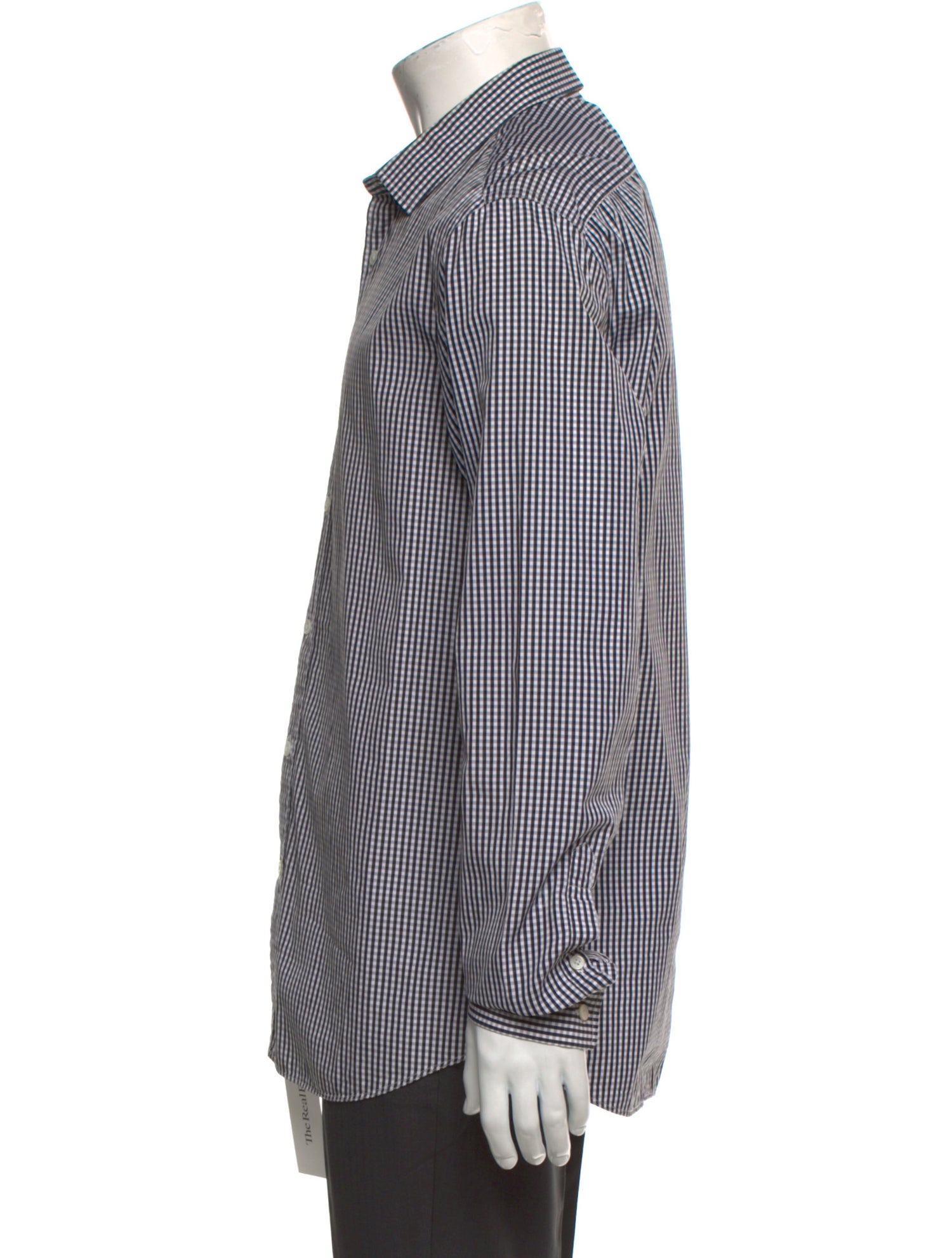 Burberry Prorsum Plaid Print Long Sleeve Dress Shirt