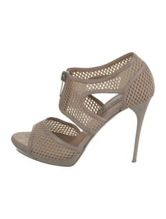 Burberry Prorsum Mesh Slingback Sandals