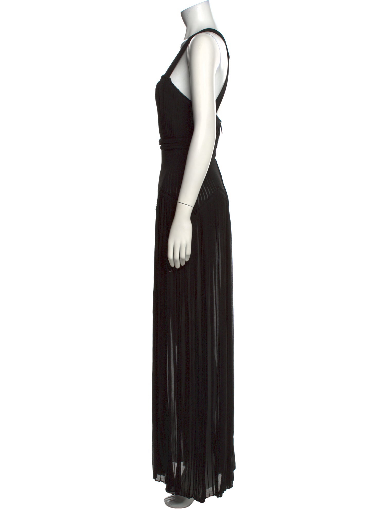 Burberry Prorsum Square Neckline Long Dress