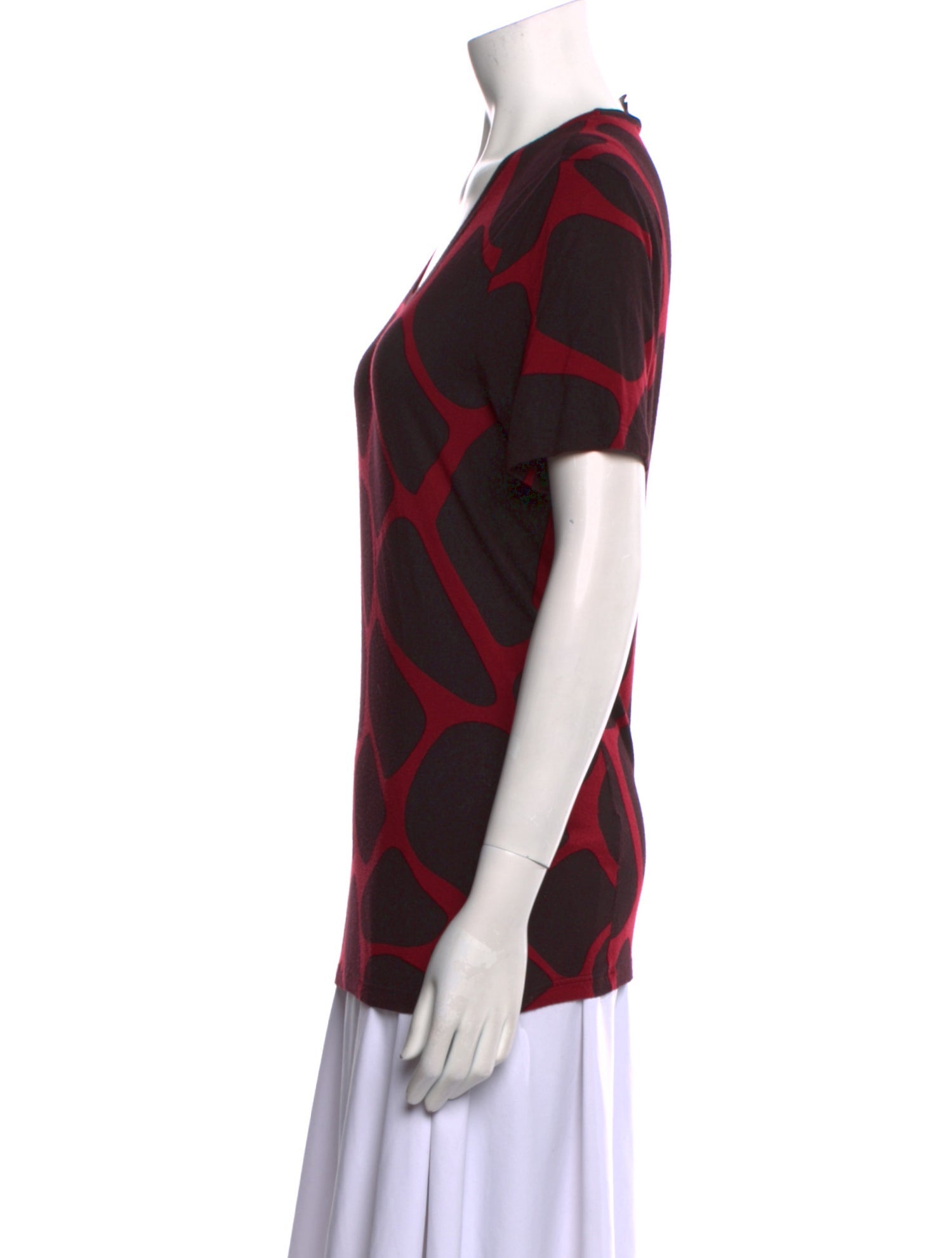 Burberry Prorsum Printed Scoop Neck T-Shirt