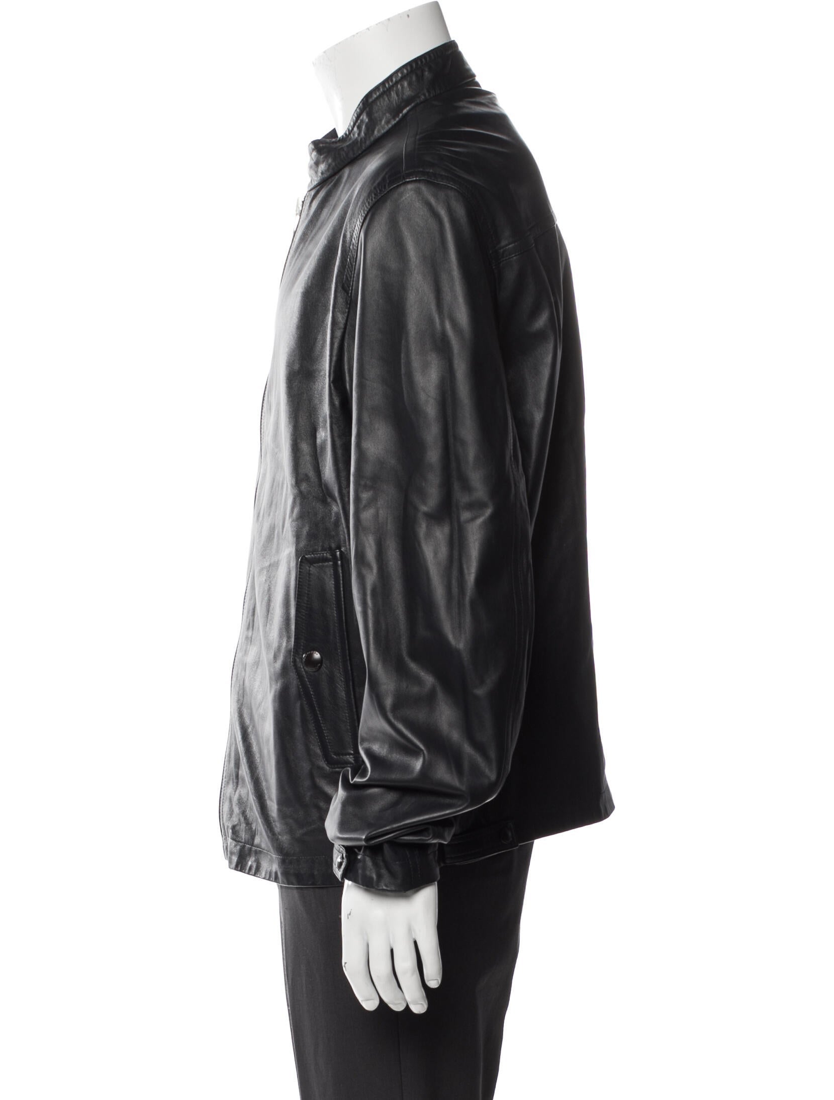 Burberry Prorsum Lamb Leather Moto Jacket