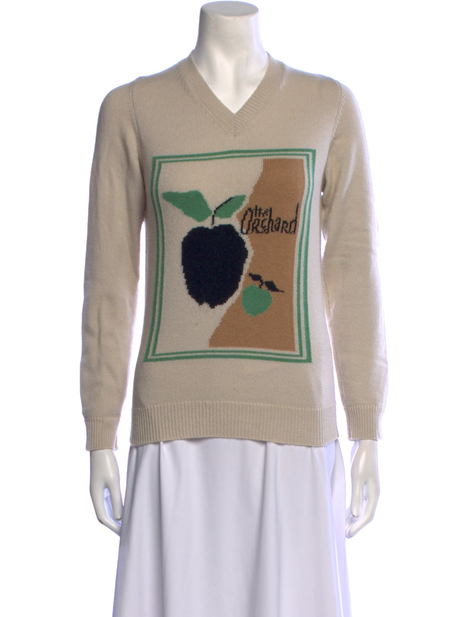 Burberry Prorsum Cashmere Graphic Print Sweater