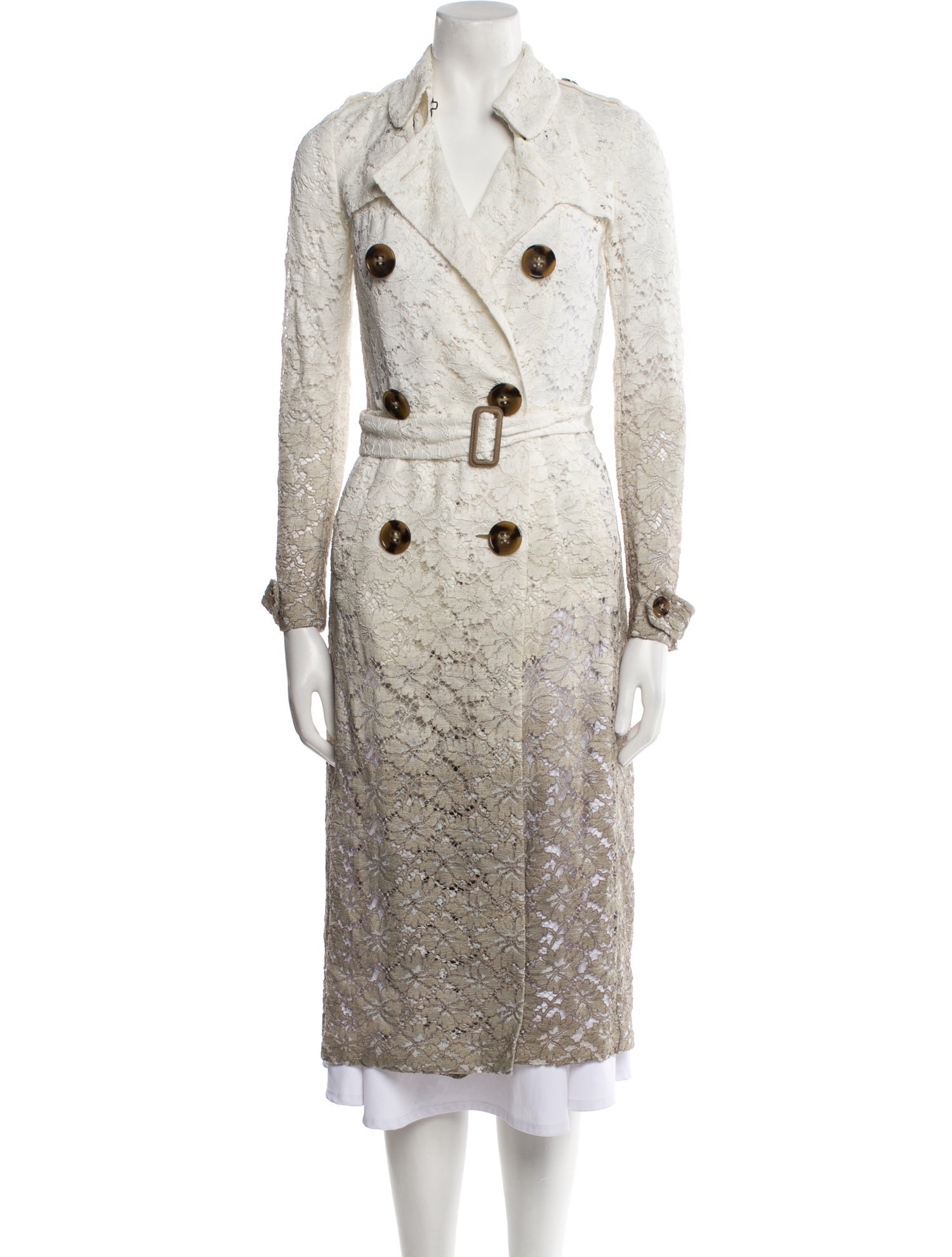 Burberry Prorsum Caped Duchess Satin Trench Coat - Pink