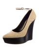 Burberry Prorsum Canvas Tweed Pattern Pumps