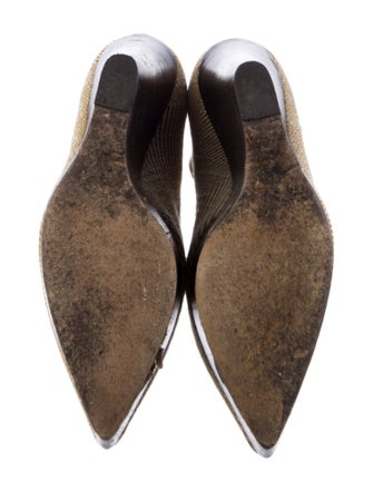 Burberry Prorsum Canvas Tweed Pattern Pumps