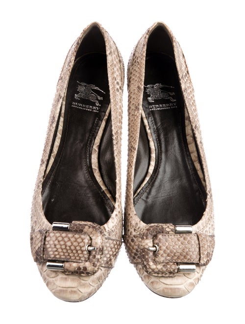 Burberry Prorsum Snakeskin Animal Print Ballet Flats