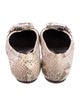 Burberry Prorsum Snakeskin Animal Print Ballet Flats