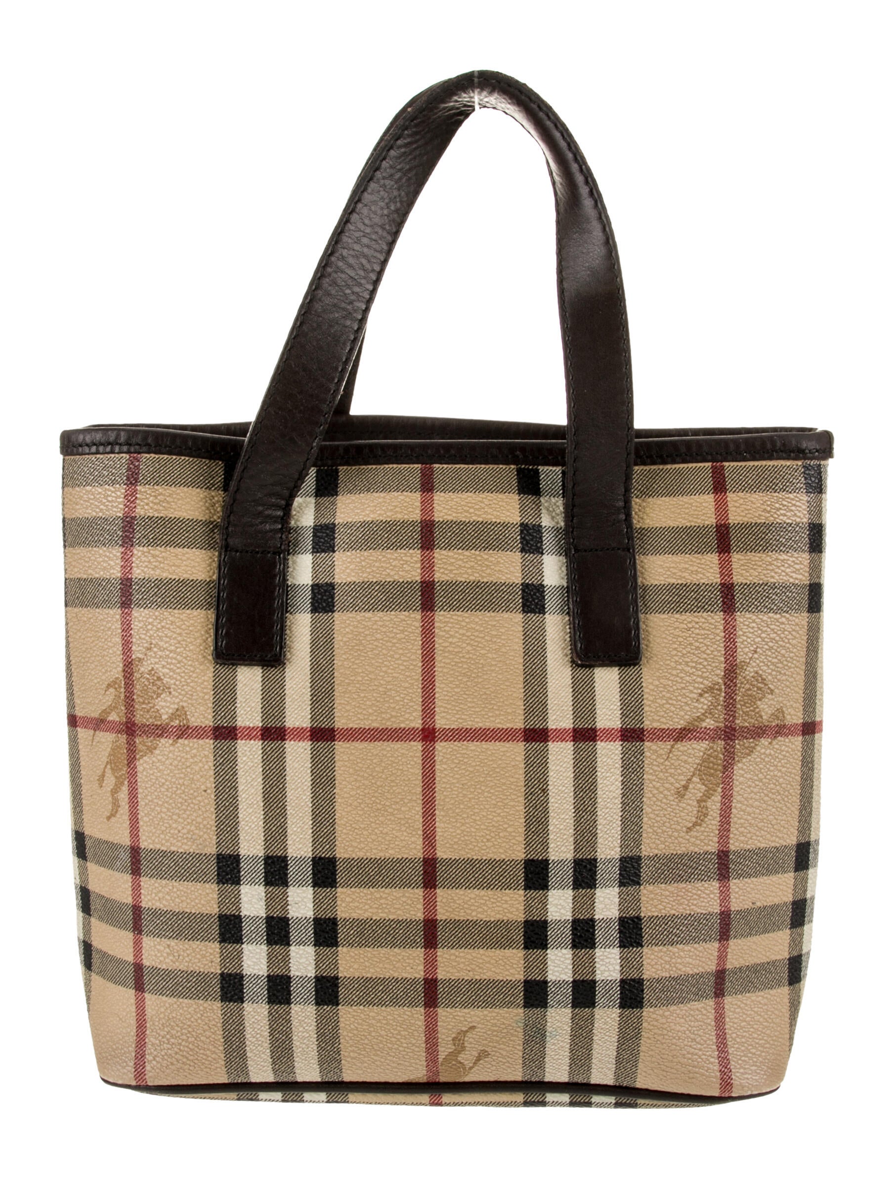 Burberry Prorsum Haymarket Check Top Handle Bag