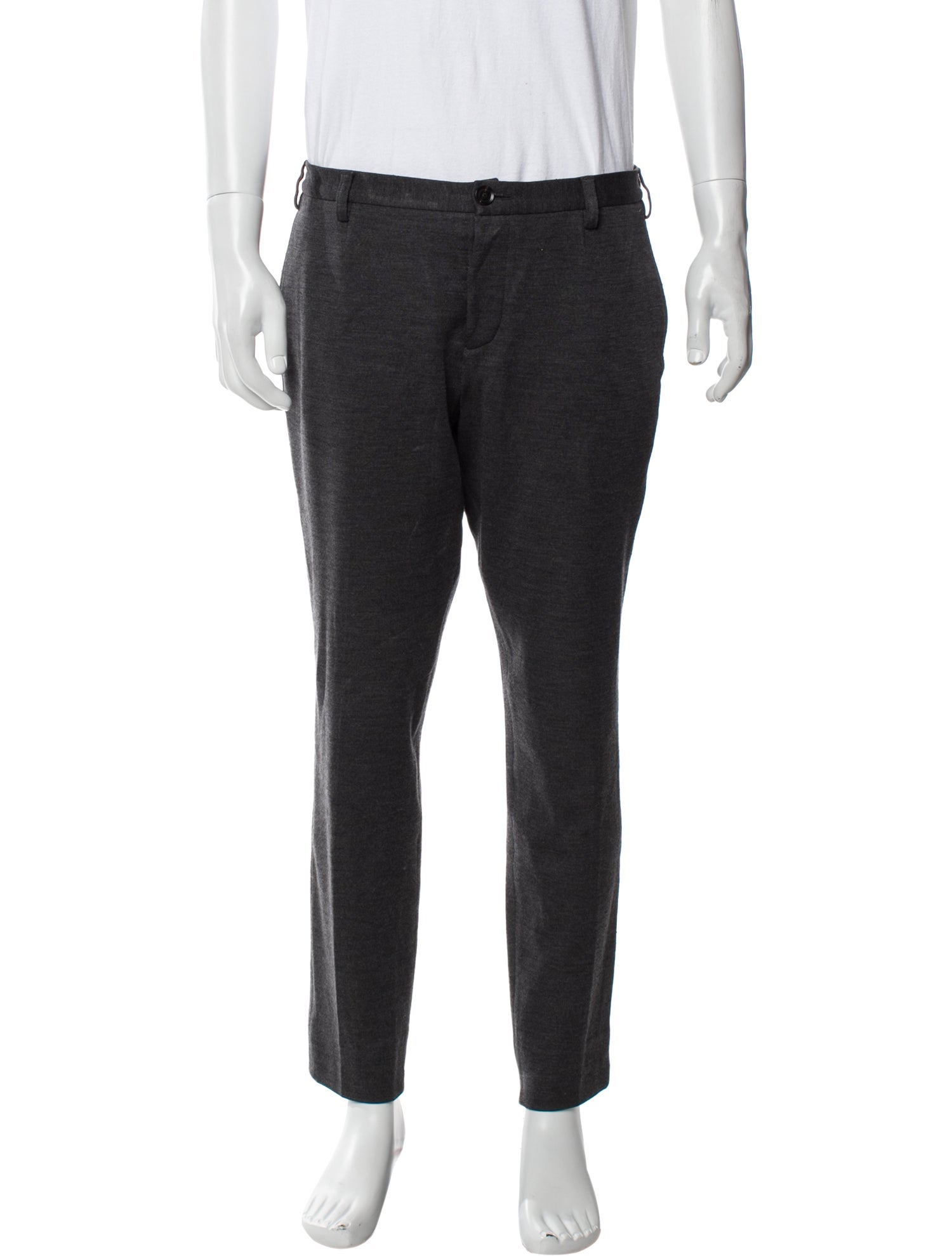 パンツ BURBERRY PRORSUM ARCHIVE WOOL SLACKS Burberry Prorsum Dark Green Slim Fit Mohair And Wool Blend