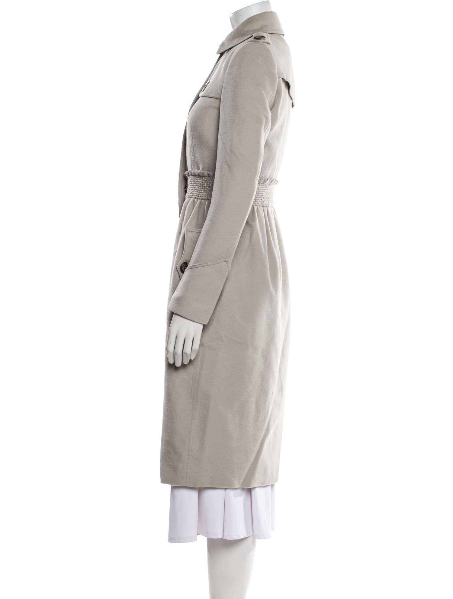 Burberry Prorsum Cashmere Trench Coat