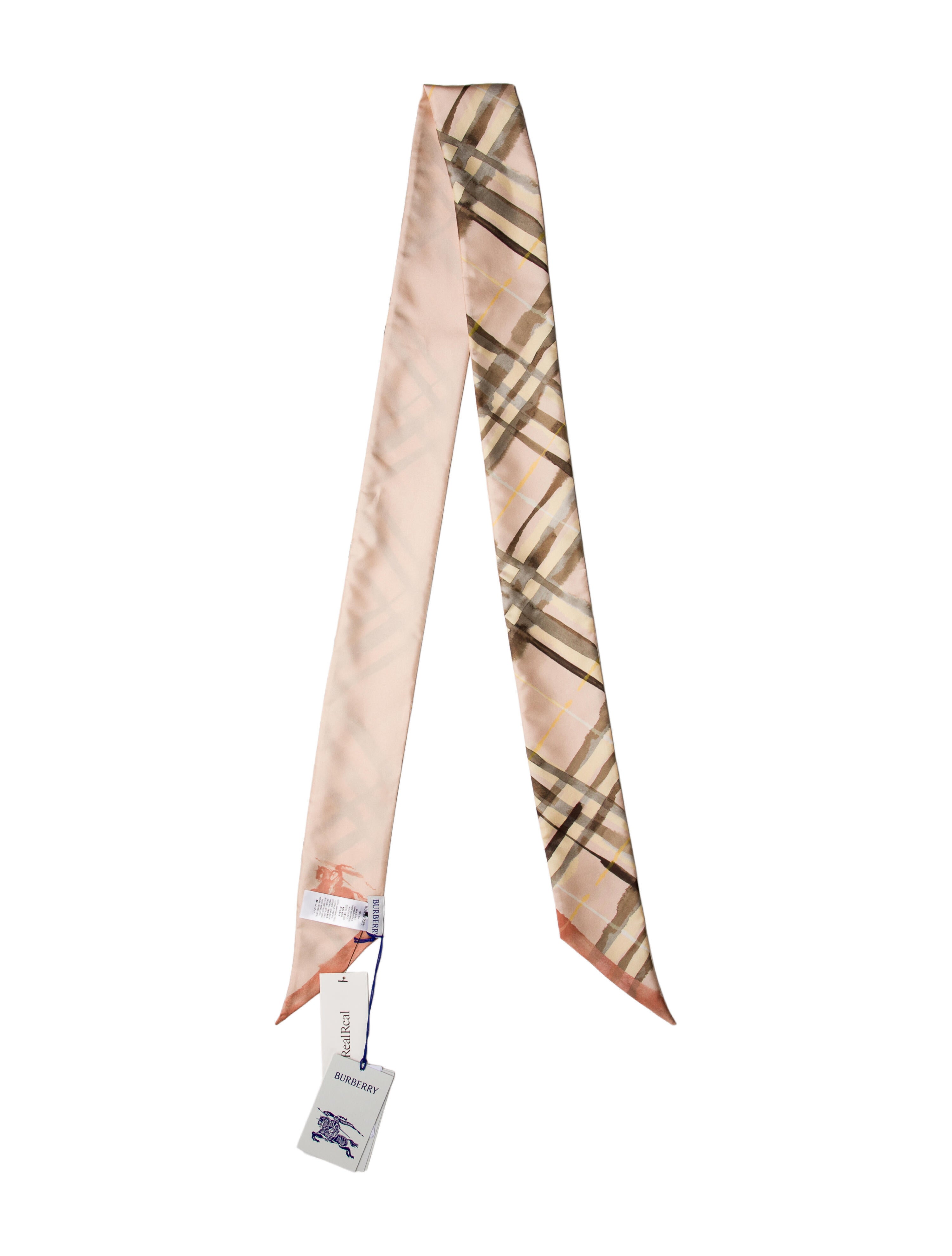 Burberry Prorsum Silk House Check Pattern Scarf w/ Tags