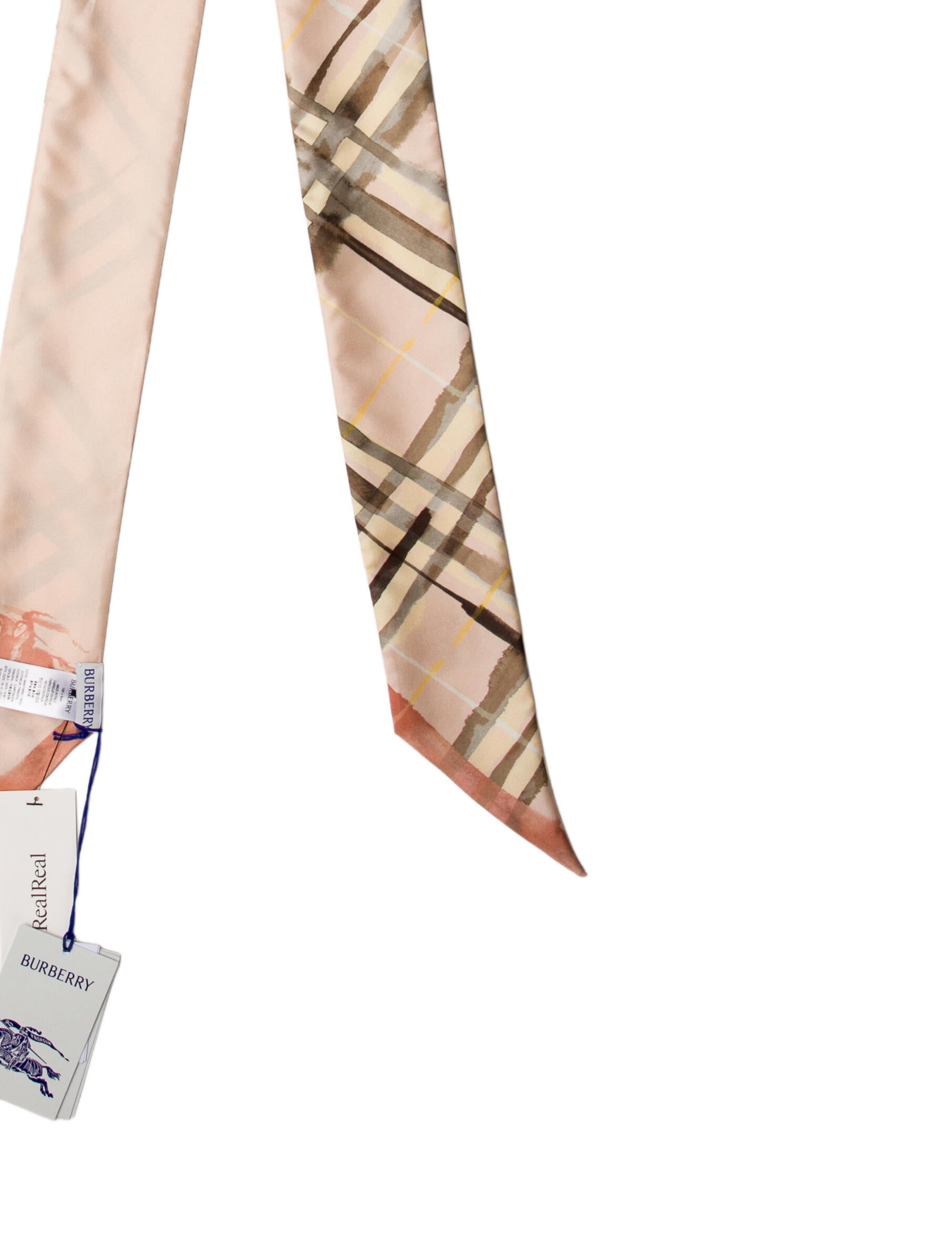 Burberry Prorsum Silk House Check Pattern Scarf w/ Tags