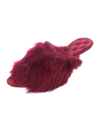 Burberry Prorsum Leather Trim Embellishment Slides