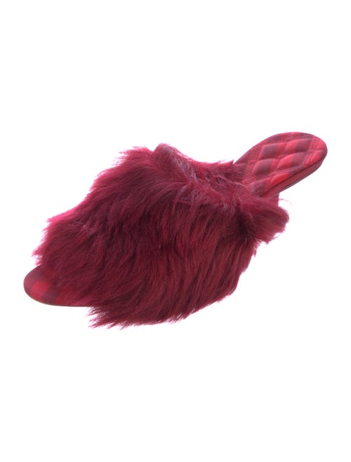 Burberry Prorsum Leather Trim Embellishment Slides