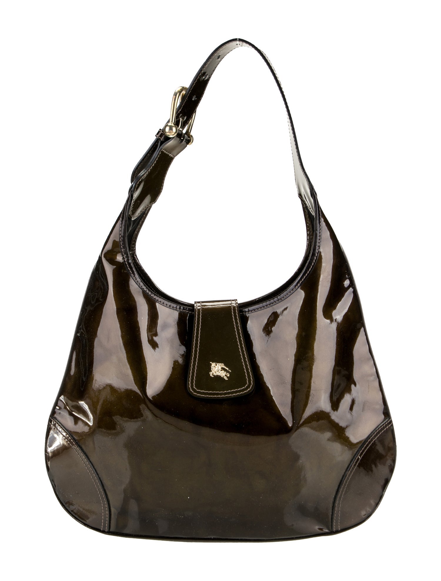 Burberry Prorsum Patent Leather Hobo Vintage