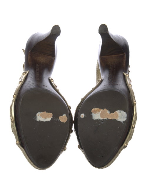 Burberry Prorsum Nova Check Pattern Leather Slingback Sandals