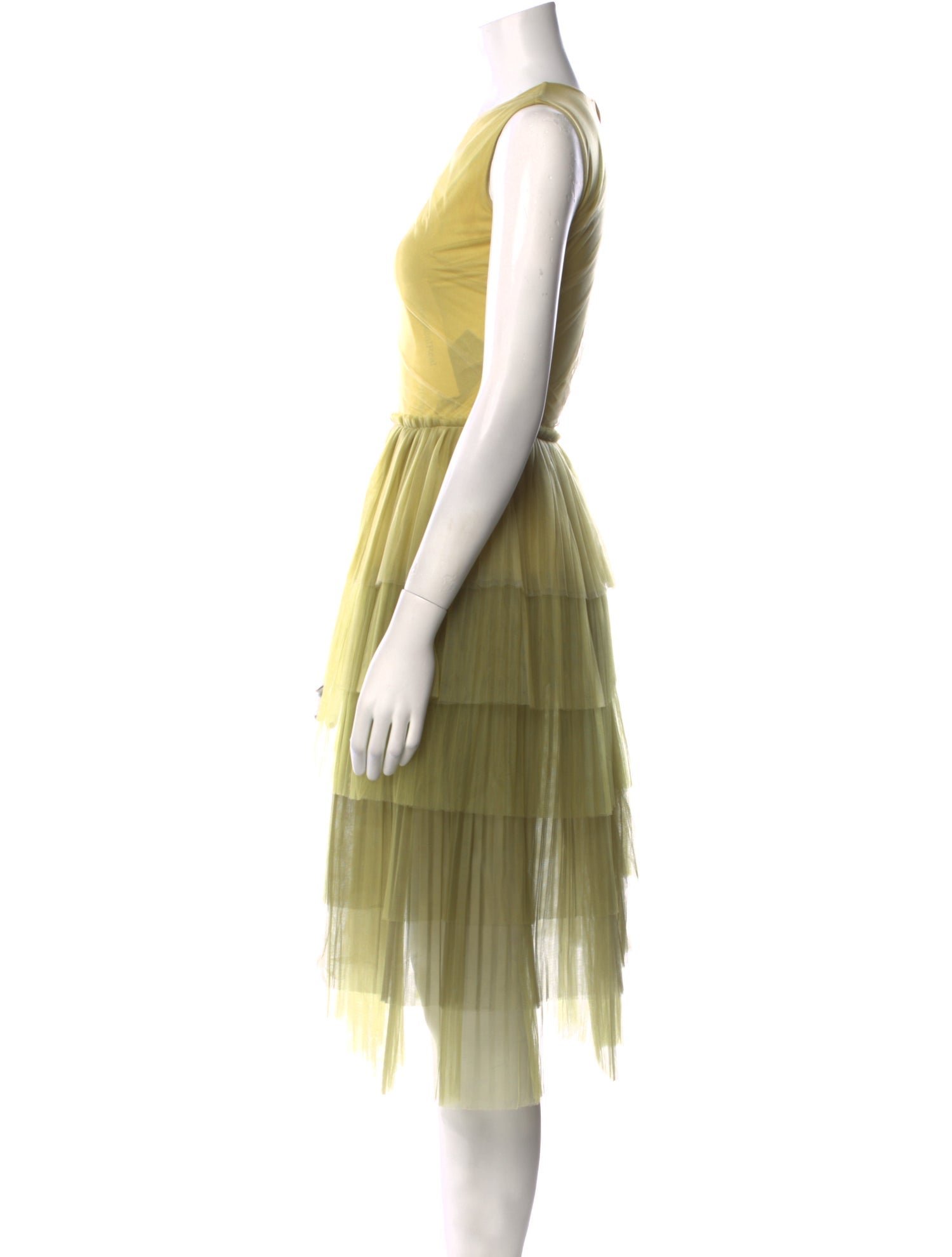Burberry Prorsum Mesh Midi Length Dress