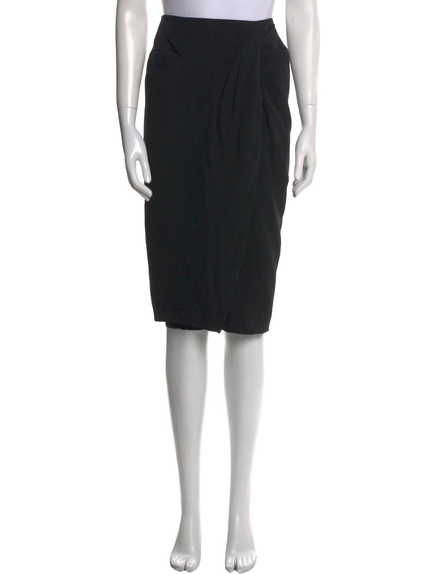 Burberry Prorsum Silk Knee-Length Skirt