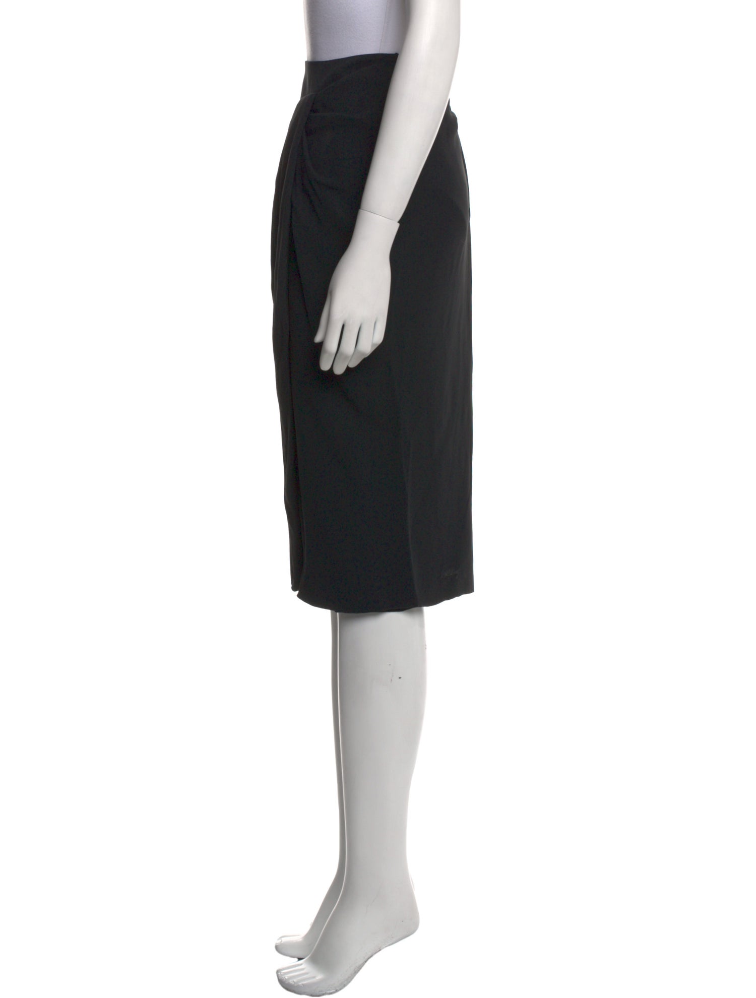 Burberry Prorsum Silk Knee-Length Skirt