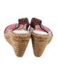 Burberry Prorsum Nova Check Pattern Canvas Espadrilles