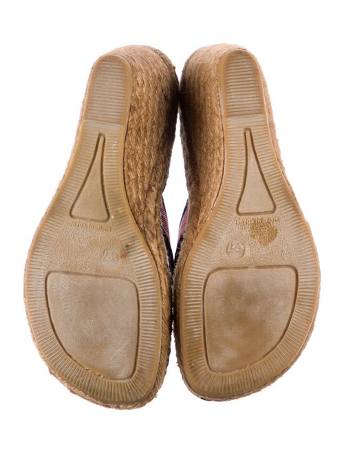 Burberry Prorsum Nova Check Pattern Canvas Espadrilles