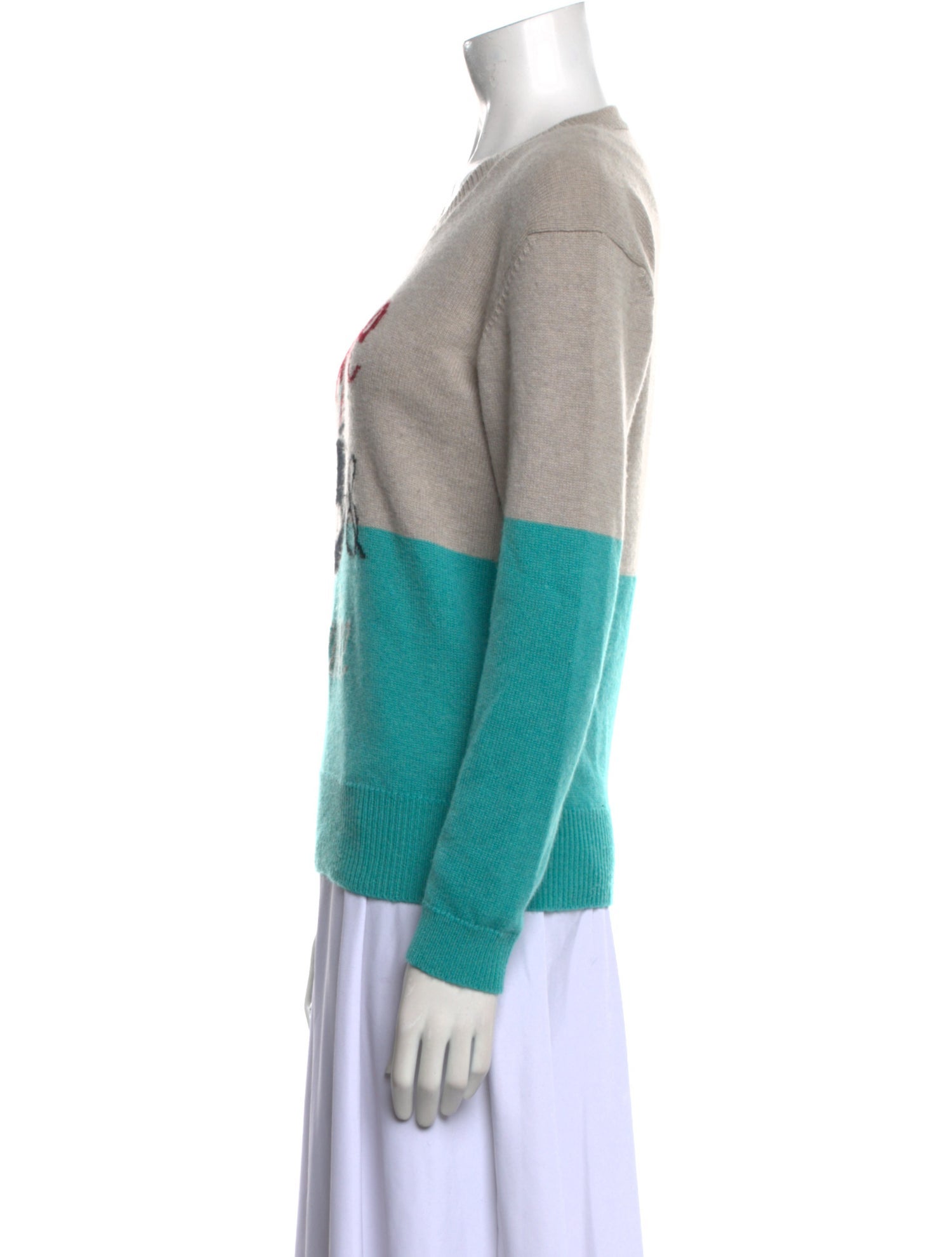 Burberry Prorsum Cashmere Graphic Print Sweater