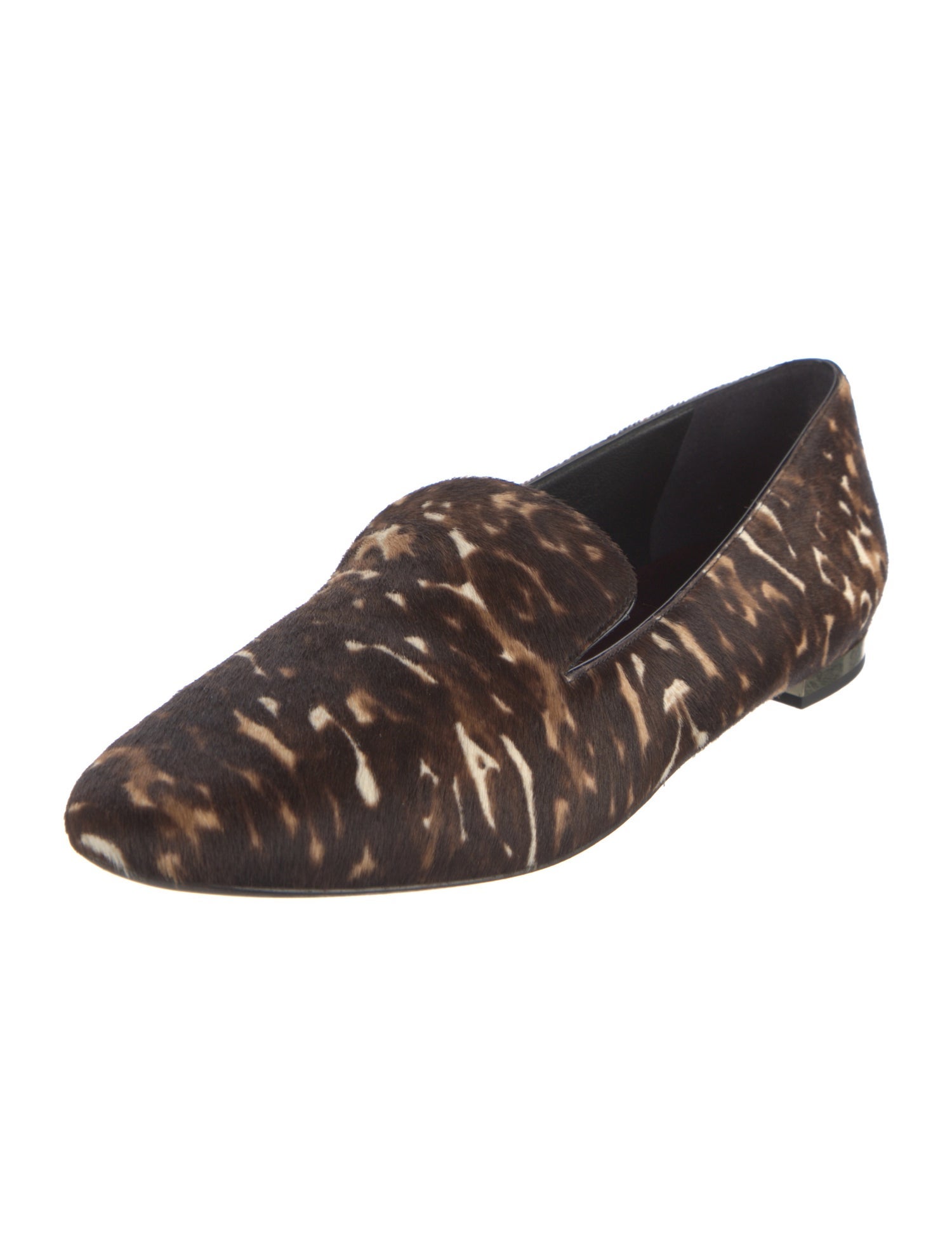 Burberry Prorsum Ponyhair Animal Print Loafers