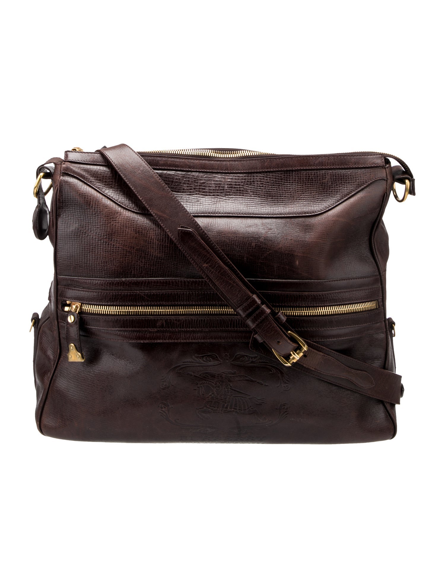 Burberry Prorsum Leather Messenger Bag