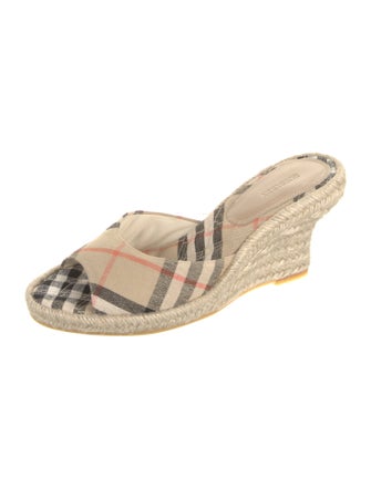Burberry Prorsum Canvas Printed Espadrilles