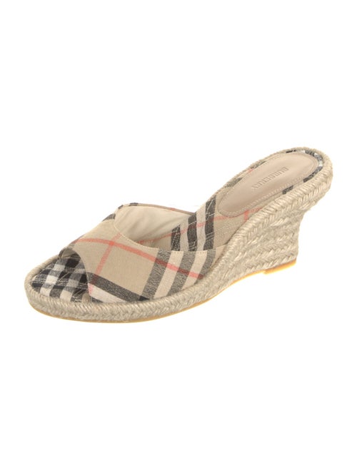 Burberry Prorsum Canvas Printed Espadrilles