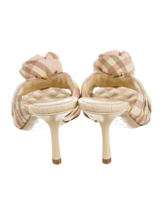 Burberry Prorsum Plaid Print Slides