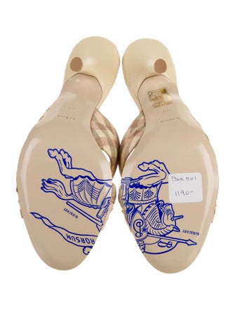 Burberry Prorsum Plaid Print Slides