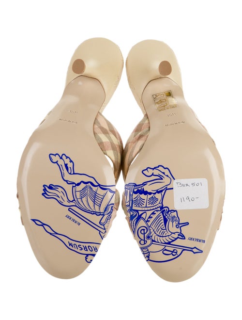 Burberry Prorsum Plaid Print Slides