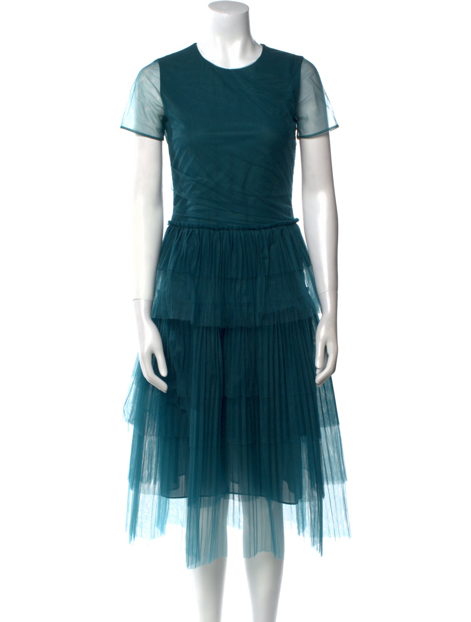 Burberry Prorsum Mesh Midi Length Dress