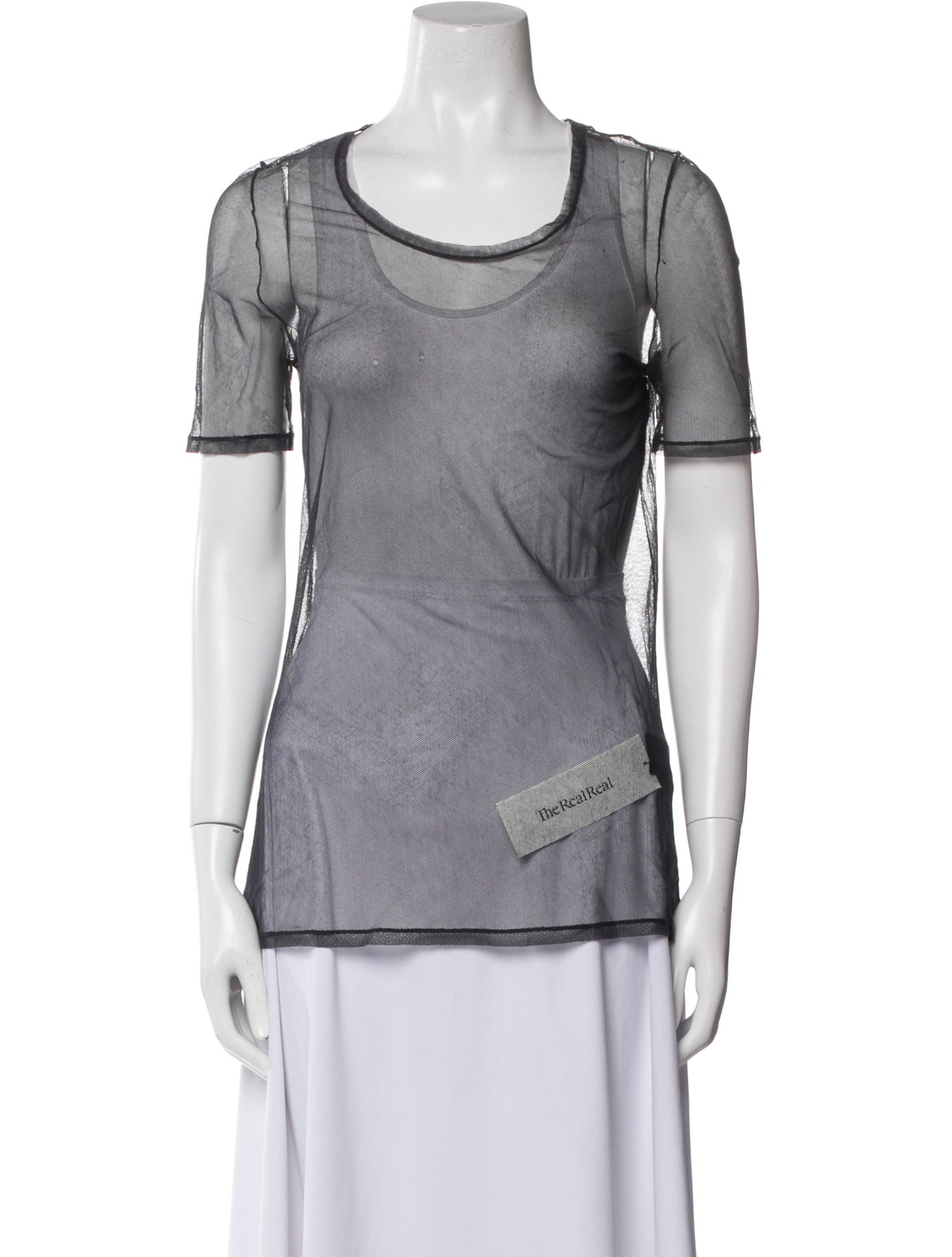 Burberry Prorsum Scoop Neck Short Sleeve T-Shirt