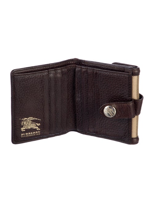 Burberry Prorsum Exploded Check Pattern Canvas Compact Wallet