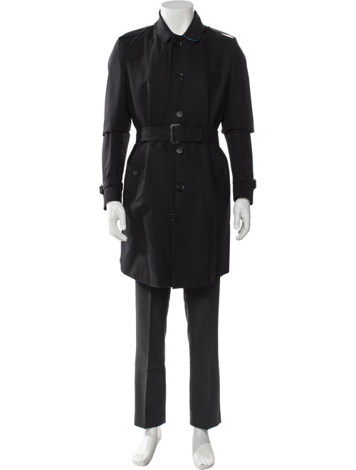 Burberry Prorsum House Check Pattern Trench Coat