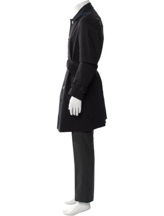 Burberry Prorsum House Check Pattern Trench Coat