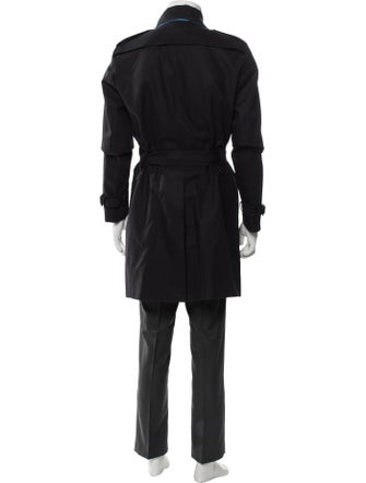 Burberry Prorsum House Check Pattern Trench Coat