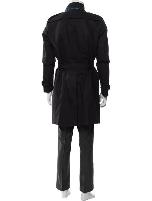 Burberry Prorsum House Check Pattern Trench Coat