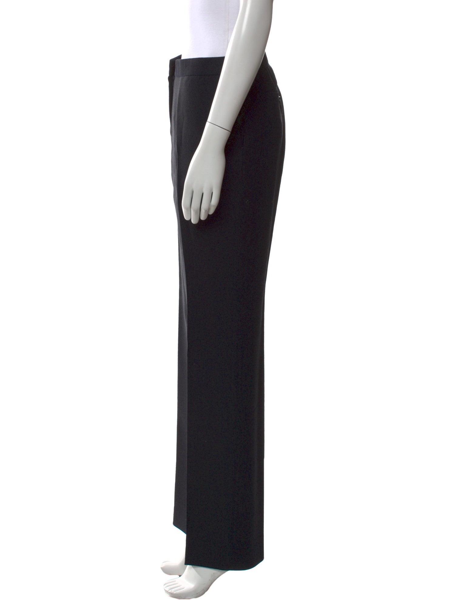 Burberry Prorsum Virgin Wool Straight Leg Pants